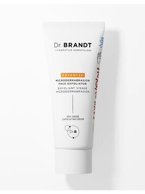 Dr. Brandt Advanced Microdermabrasion Face Exfoliator - White with Orange Accent